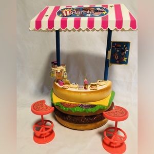 1990 All American Barbie Hamburger Stand. Almost complete by Mattel.